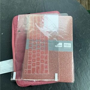 Pink Glitter 13’ MacBook Case with Keyboard Cover
